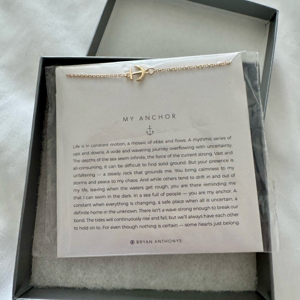 Bryan Anthonys Gold Anchor Necklace